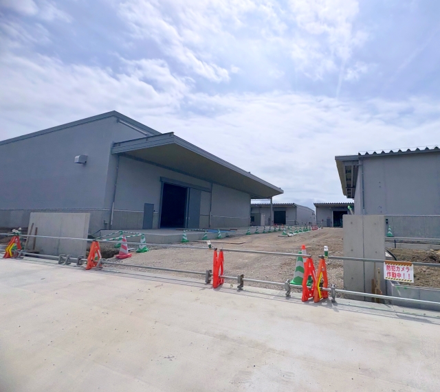 稲沢倉庫完成間近に